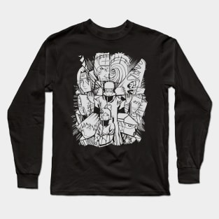 Members of Akatsuki Anime Fanart Long Sleeve T-Shirt